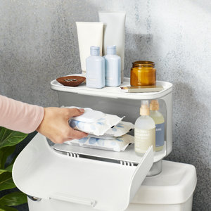 YouCopia® YouCopia HideAway Toilet Cabinet, Over the Toilet Organizer ...